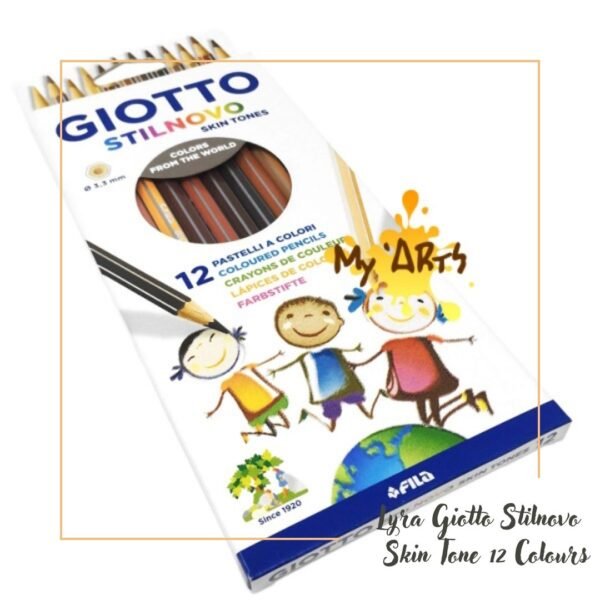 Lyra Giotto Stilnovo Skin Tone Colouring Pencils 12 Pensil Warna Kulit Skintone Myarts