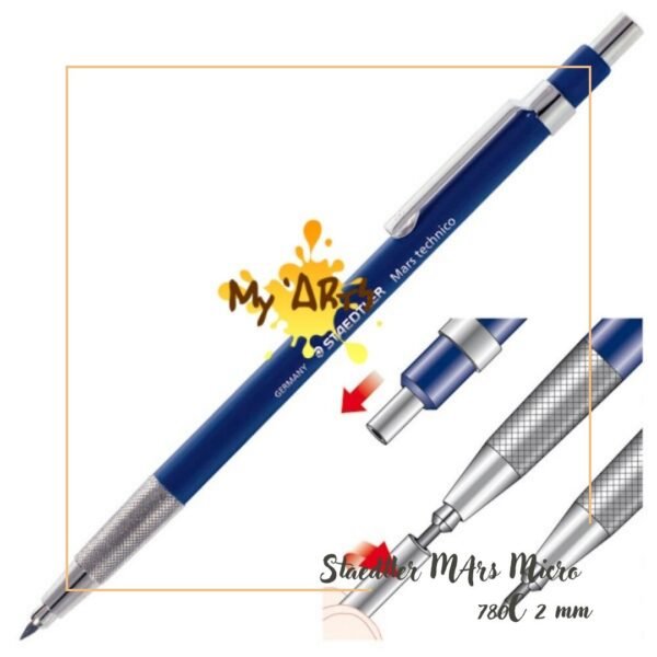 Staedtler Mars Technico Leadholder 2.0mm 780c Drafting Mechanical Pencil 2 mm Pensil Mekanik Sketsa Myarts